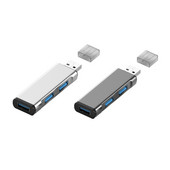 3 v 1 USB 3.0 Hub USB 2.0 Splitter pre notebook, adaptér pre PC, nabíjanie cez USB