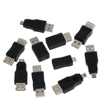 10 τεμάχια OTG 5 pin F/for Mini Charger Adapter Αντικατάσταση μετατροπέα Easy to U