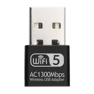 Bežični mrežni adapter 2.4G/5.8GHz Dual Band 1300Mbps laptop USB WiFi adapter za Windows XP/7/8/10/11 za Mac OS za Linux