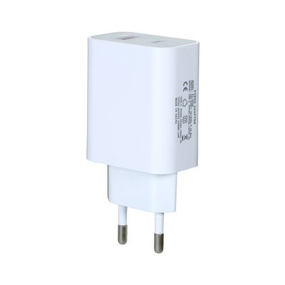 18 W kiirlaadija, kaasaskantav C-tüüpi + USB-laadimispea koos PD+QC3.0 pordiga Mitme kaitsega lai ühilduvus