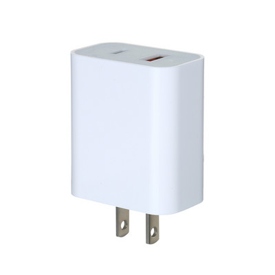 18 W kiirlaadija, kaasaskantav C-tüüpi + USB-laadimispea koos PD+QC3.0 pordiga Mitme kaitsega lai ühilduvus