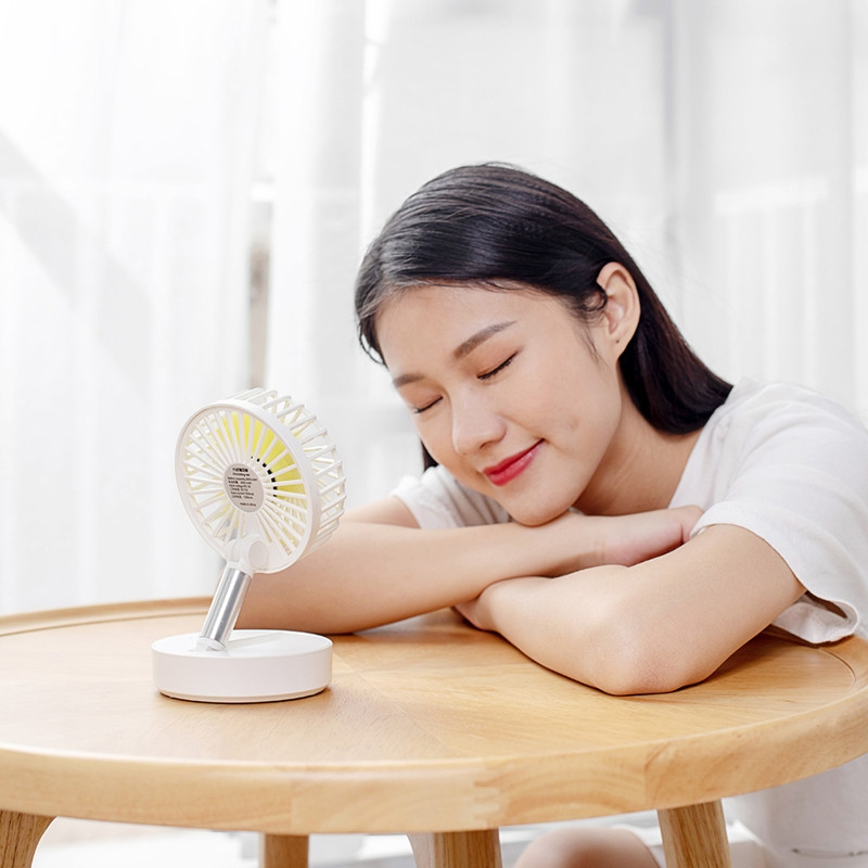 Pārnēsājams USB uzlādējams ventilators Biroja mājsaimniecības salokāms ventilators Zema trokšņa līmeņa ventilators HX6A