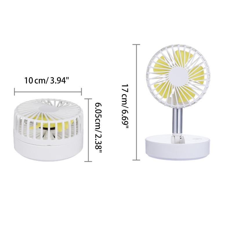 Pārnēsājams USB uzlādējams ventilators Biroja mājsaimniecības salokāms ventilators Zema trokšņa līmeņa ventilators HX6A