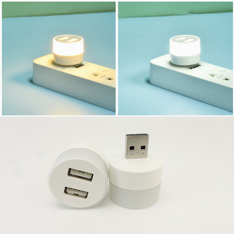 USB spraudņa lampiņa Maza nakts gaisma Dators mobilais barošanas uzlādes mini grāmatu lampas LED acu aizsardzības lasīšanas lampiņa