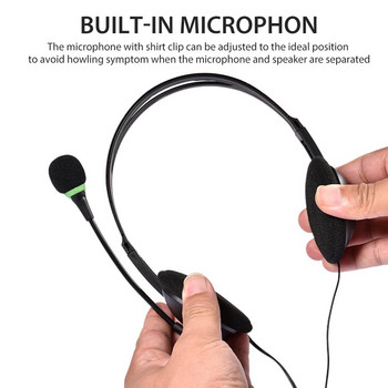 2020 Нови кабелни слушалки с микрофон 3,5 мм щепсел MIC слушалки Skype за компютър компютър лаптоп