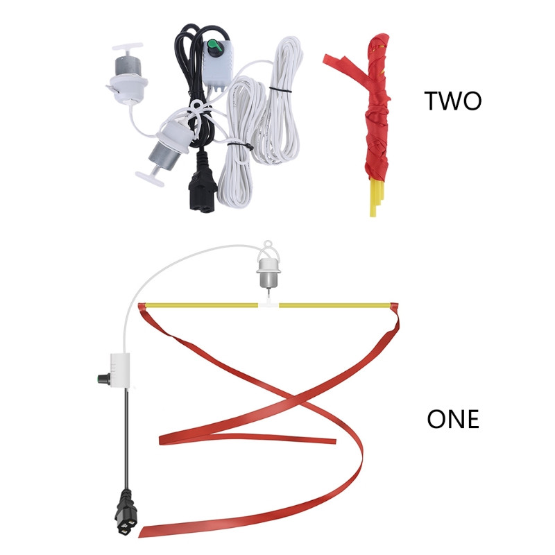 Mušu kukaiņu atbaidīšanas ventilators Turiet mušas blaktis prom no pārtikas 12V-85V griestu ventilators ar ASV spraudni C13 lādētāja adapteri 3,75m kabelis