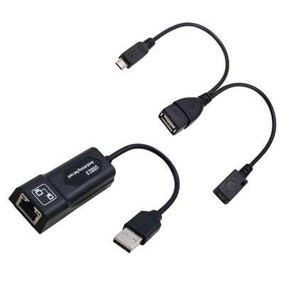 USB 2.0 į RJ45 adapteris / 2X Mirco USB kabelio LAN eterneto adapteris, skirtas Amazon Fire TV 3 arba Stick GEN 2