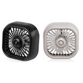 Otvor za zrak u automobilu USB ventilator Auto rashladni ventilator sa šarenim LED svjetlom 3 brzine Ventilatori za jak vjetar cirkulacije zraka za automobile kamione