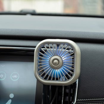 Αυτόματη ψύξη ανεμιστήρα USB ανεμιστήρα εξαερισμού αυτοκινήτου με πολύχρωμο φως LED 3 ταχυτήτων Ανεμιστήρες κυκλοφορίας αέρα με ισχυρό άνεμο για φορτηγό αυτοκινήτου