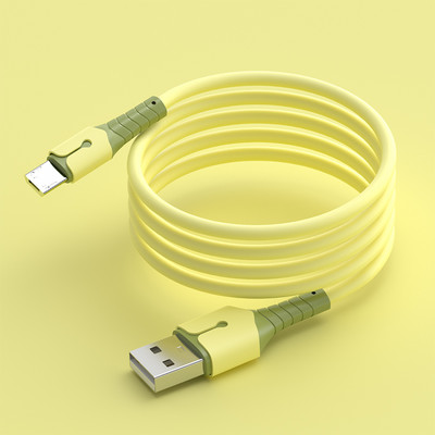 Andriod Fast 3A punjač za brzo punjenje USB žičani kabel tekući silikonski kabel 1M