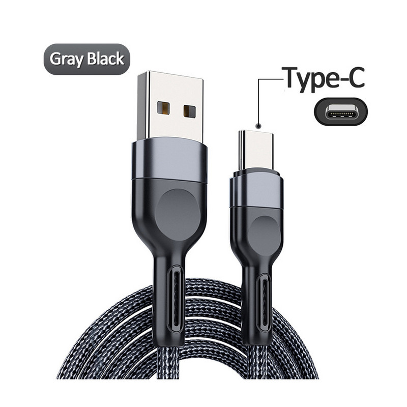 5A USB-tüüpi C-kaabli juhe nutika mobiiltelefoni jaoks Kiirlaadimine USB-C-kaabel C-tüüpi laadija Mikro-USB-kaablid 1M