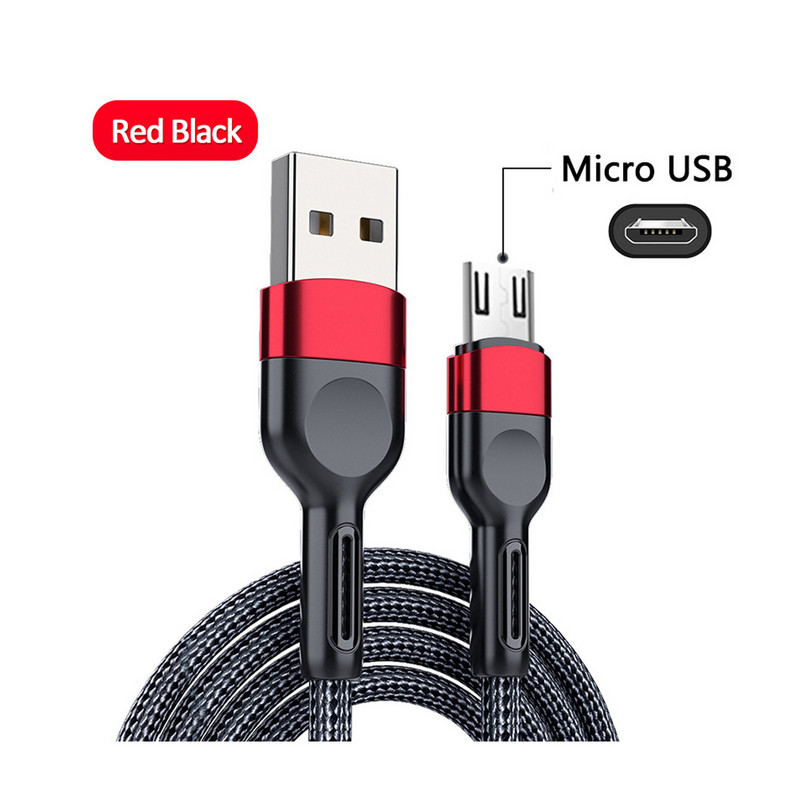 5A USB-tüüpi C-kaabli juhe nutika mobiiltelefoni jaoks Kiirlaadimine USB-C-kaabel C-tüüpi laadija Mikro-USB-kaablid 1M