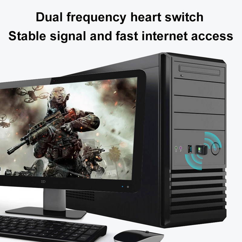 Juhtmevaba USB Wi-fi adapter AC 150/600Mbps 2,4G/5G võrgukaart Antenn Wifi võrgukaart vastuvõtja USB Ethernet Wifi dongle