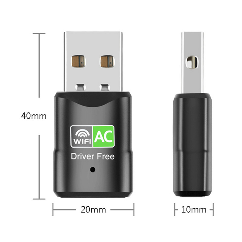 Juhtmevaba USB Wi-fi adapter AC 150/600Mbps 2,4G/5G võrgukaart Antenn Wifi võrgukaart vastuvõtja USB Ethernet Wifi dongle