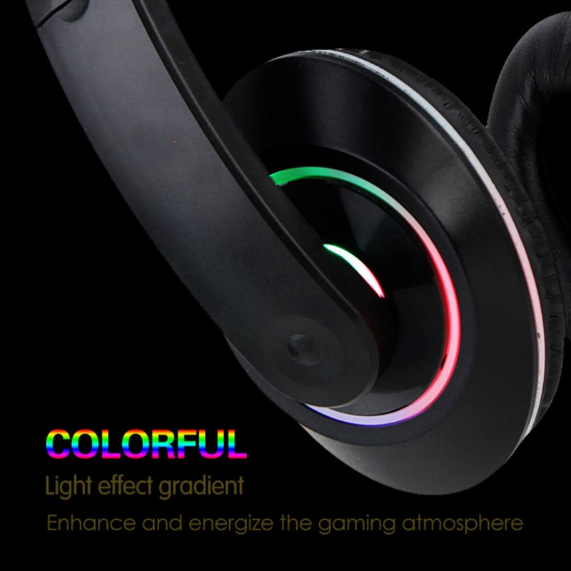 SY722 žičane slušalice visoke vjernosti s redukcijom buke s hladnim RGB svjetlom 3,5 mm stereo gaming slušalice za opremu za prijenosna računala