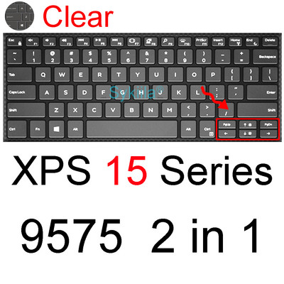 Billentyűzet burkolat Dell XPS 15 9500 9510 9520 7590 9550 9560 9570 9575 9650 Érintésvédő bőrtok Tartozékok Szilikon 15.6