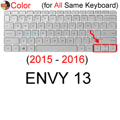 Poklopac tipkovnice za HP ENVY 13 X360 14 14t 13t 13z Touch 13-AH 13-AQ 13-AG Protector Skin Case Silicone Notebook Laptop 13,3 inča