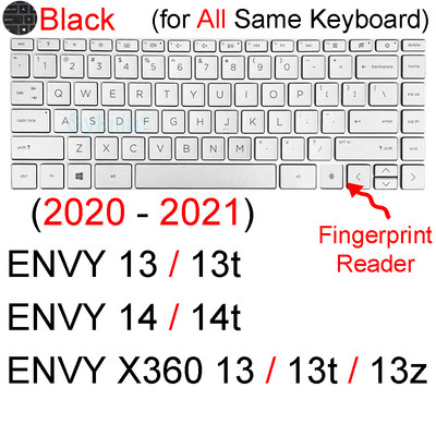 Poklopac tipkovnice za HP ENVY 13 X360 14 14t 13t 13z Touch 13-AH 13-AQ 13-AG Protector Skin Case Silicone Notebook Laptop 13,3 inča