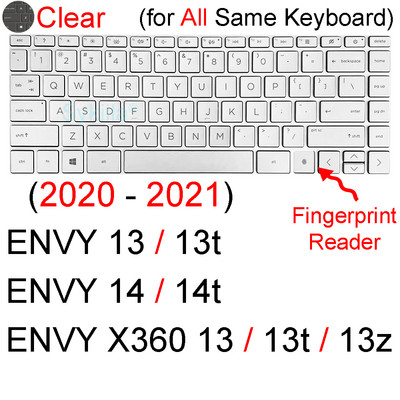 Poklopac tipkovnice za HP ENVY 13 X360 14 14t 13t 13z Touch 13-AH 13-AQ 13-AG Protector Skin Case Silicone Notebook Laptop 13,3 inča