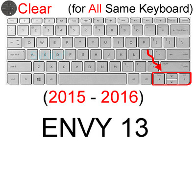 Poklopac tipkovnice za HP ENVY 13 X360 14 14t 13t 13z Touch 13-AH 13-AQ 13-AG Protector Skin Case Silicone Notebook Laptop 13,3 inča