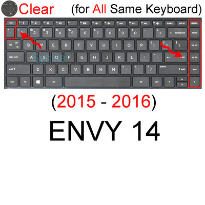 Poklopac tipkovnice za HP ENVY 13 X360 14 14t 13t 13z Touch 13-AH 13-AQ 13-AG Protector Skin Case Silicone Notebook Laptop 13,3 inča