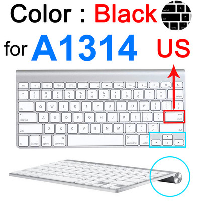 Klaviatūros dangtelis, skirtas iMac Wireless Bluetooth Magic, skirtas Apple A1644 A1314 A1843 A1243 G6 skaitmeninė klaviatūra Skaidri EU US Protector Skin