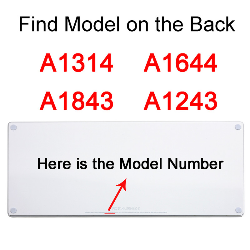 Klaviatūros dangtelis, skirtas iMac Wireless Bluetooth Magic, skirtas Apple A1644 A1314 A1843 A1243 G6 skaitmeninė klaviatūra Skaidri EU US Protector Skin