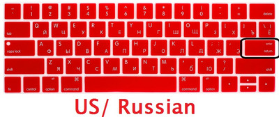 Soft za Macbook Pro 13 15 2016 2018 Touch Bar EU US Russian A1706 A1708 A1989 A1707 A1990 Poklopac tipkovnice Silicon Keyboard Skin