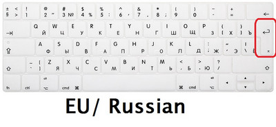 Soft za Macbook Pro 13 15 2016 2018 Touch Bar EU US Russian A1706 A1708 A1989 A1707 A1990 Poklopac tipkovnice Silicon Keyboard Skin