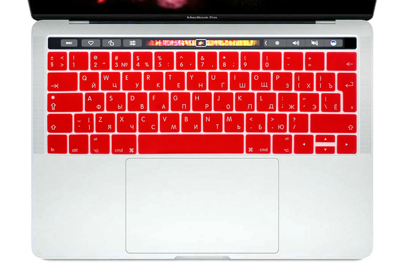 Soft za Macbook Pro 13 15 2016 2018 Touch Bar EU US Russian A1706 A1708 A1989 A1707 A1990 Poklopac tipkovnice Silicon Keyboard Skin