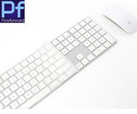 skirta Apple iMac Magic klaviatūrai su skaitine klaviatūra MQ052LL/A A1843 MLA22L/A A1644 Silikoninės klaviatūros dangtelis, apsauginis sluoksnis