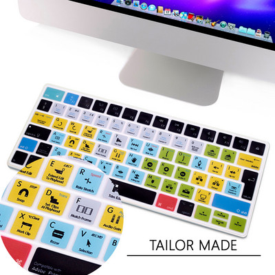 HRH Spartusis klavišas Spartusis klavišas Silikoninis klaviatūros dangtelis, skirtas Apple iMac Wireless Magic Keyboard 2nd Gen MLA22LL/A Model A1644 EU Layout