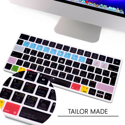 HRH Spartusis klavišas Spartusis klavišas Silikoninis klaviatūros dangtelis, skirtas Apple iMac Wireless Magic Keyboard 2nd Gen MLA22LL/A Model A1644 EU Layout