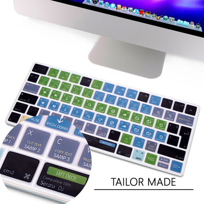 HRH Spartusis klavišas Spartusis klavišas Silikoninis klaviatūros dangtelis, skirtas Apple iMac Wireless Magic Keyboard 2nd Gen MLA22LL/A Model A1644 EU Layout