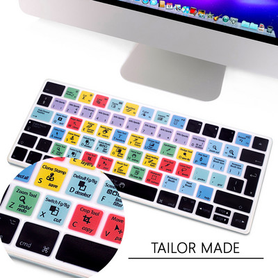 HRH Spartusis klavišas Spartusis klavišas Silikoninis klaviatūros dangtelis, skirtas Apple iMac Wireless Magic Keyboard 2nd Gen MLA22LL/A Model A1644 EU Layout