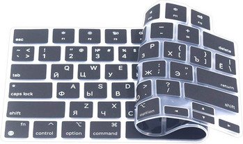 Силиконов капак за клавиатура с руски букви за MacBook Air 13 инча 2022 M2 A2681 / MacBook Pro 14 16 инча A2442 A2485 14.2 16.2\'\'