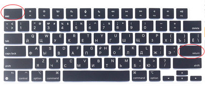 Silikonska maska za tipkovnicu Ruska slova za MacBook Air 13 inča 2022 M2 A2681 / MacBook Pro 14 16 inča A2442 A2485 14.2 16.2``