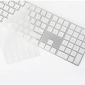 Skirtas 2021 m. „iMac“ laidiniam „Apple“ klaviatūros dangčiui A2449 A2450 A1243 A1843 MB110LL/B su skaičių klaviatūra, silikoninės klaviatūros apsauginiu dangteliu