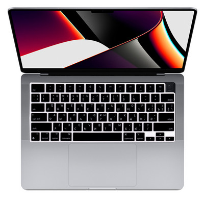 Rusų anglų kalba, skirta „Macbook Pro“ 14 16 2021 M1 A2442 A2485 EU US Rusų klaviatūros dangtelis Silicon for Macbook Pro 14 16 2021 oda