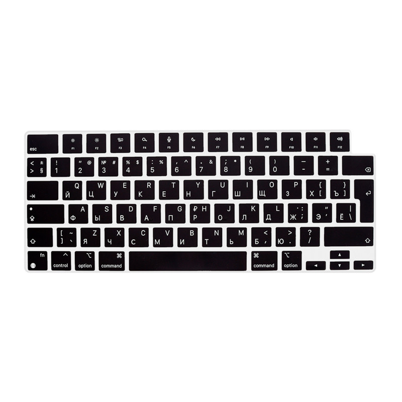Rusų anglų kalba, skirta „Macbook Pro“ 14 16 2021 M1 A2442 A2485 EU US Rusų klaviatūros dangtelis Silicon for Macbook Pro 14 16 2021 oda