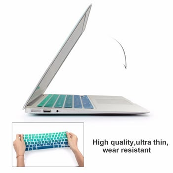 ΡΩΣΙΚΗ ΟΥΚΡΑΝΙΑ Γαλλικά Ισπανικά EU UK Soft Silicone Keyboard Protector Skin for Macbook Pro Air 13 15 17 Retina A1466 A1502