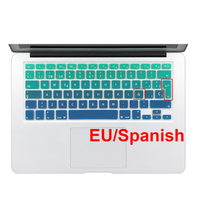 KRIEVIJAS UKRAINA Franču Spānijas ES Apvienotajā Karalistē mīksta silikona tastatūras vāciņa aizsargplēve Macbook Pro Air 13 15 17 Retina A1466 A1502