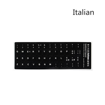 Klaviatūros lipdukas Abėcėlės išdėstymas PVC Kepcaps lipdukas arabų vokiečių rusų prancūzų korėjiečių japonų ispanų italų nešiojamam kompiuteriui