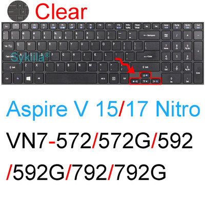 Poklopac tipkovnice za Acer Nitro 5 Spin 7 AN515 AN517 AN715 51 52 53 54 55 56 57 V 15 17 VN7 Dodatak za silikonsku zaštitnu masku