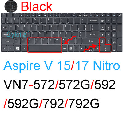 Poklopac tipkovnice za Acer Nitro 5 Spin 7 AN515 AN517 AN715 51 52 53 54 55 56 57 V 15 17 VN7 Dodatak za silikonsku zaštitnu masku