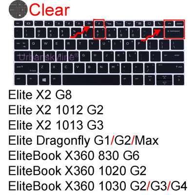 Tastatūras vāciņš priekš HP EliteBook 835 G8 830 G7 735 745 G5 G6 755 840 Aero 845 850 855 848 G3 G4 Protector Skin Case Silicon 13 14