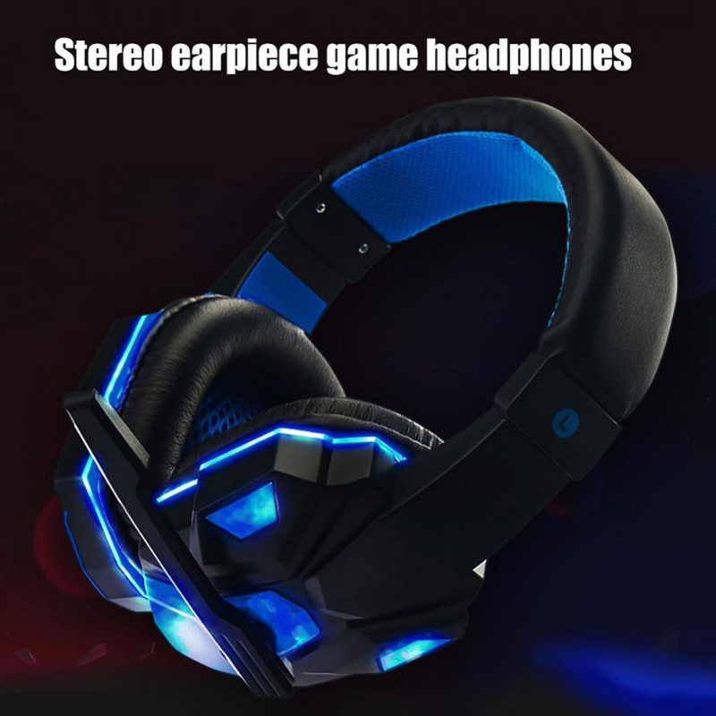 Gaming Headset Slušalice Surround Sound Stereo Game Slušalice Žičana kaciga s HD mikrofonom Za PC prijenosno računalo