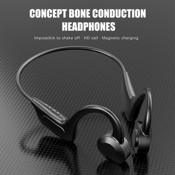 Universal Bone Conduction Headphone Wireless Bluetooth-Compatible 5.1 Sports Stereo for Laptop Tablet Xiaomi Iphone 12 11