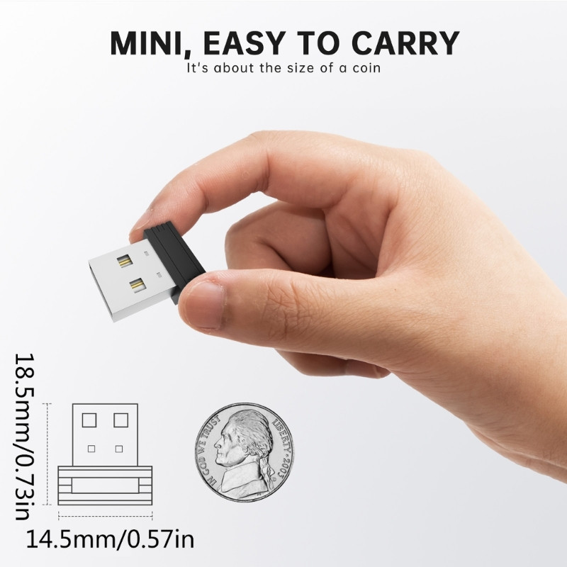 Mouse nedetectabil Jiggler Mouse Mover Port USB pentru computer, fără driver cu comutator, simulează mișcarea mouse-ului 45BA