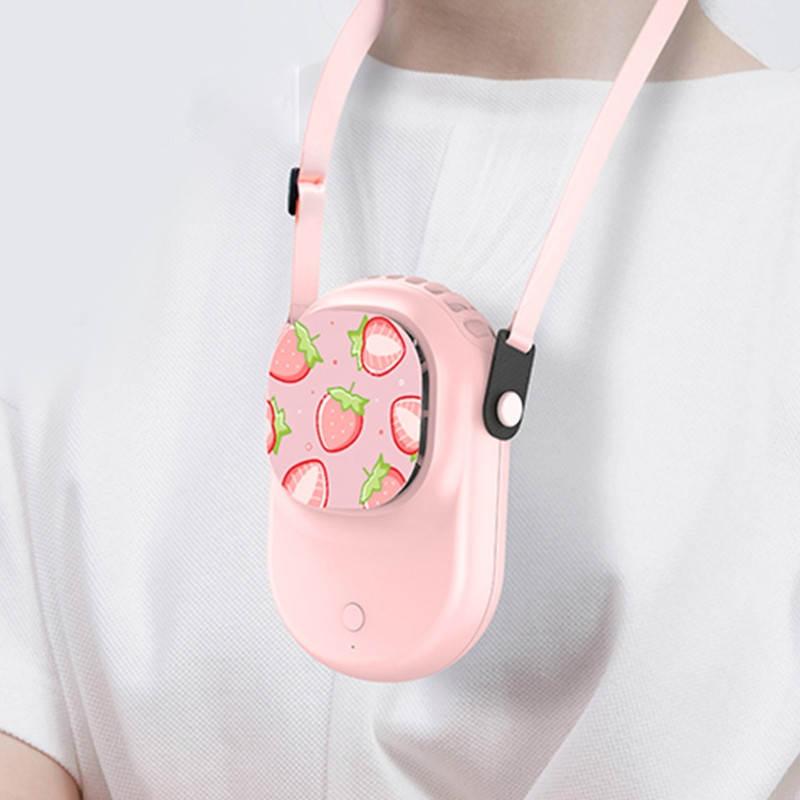 USB osobni ventilator za vrat sa super tihim ljetnim malim kućanskim aparatima u zatvorenom prostoru na otvorenom